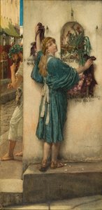 Der Straßenaltar, 1883 von Lawrence Alma Tadema